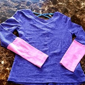 Strappy back activewear shirt